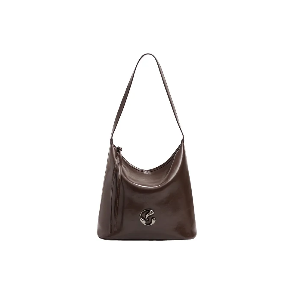 JACD ПУ (полиуретан) Сумка через плечо Женская Шоколадный Коричневый Фрукты Оболочка Коричневый