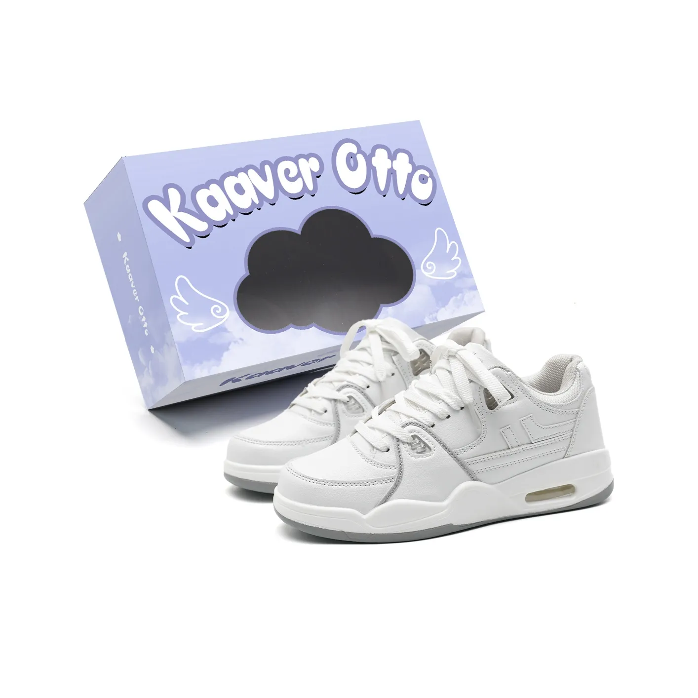 KAAVER OTTO Warm Wear Resistant Lightweight Supportive Height Increasing Mid Top Sports Casual Skateboard Shoes Unisex