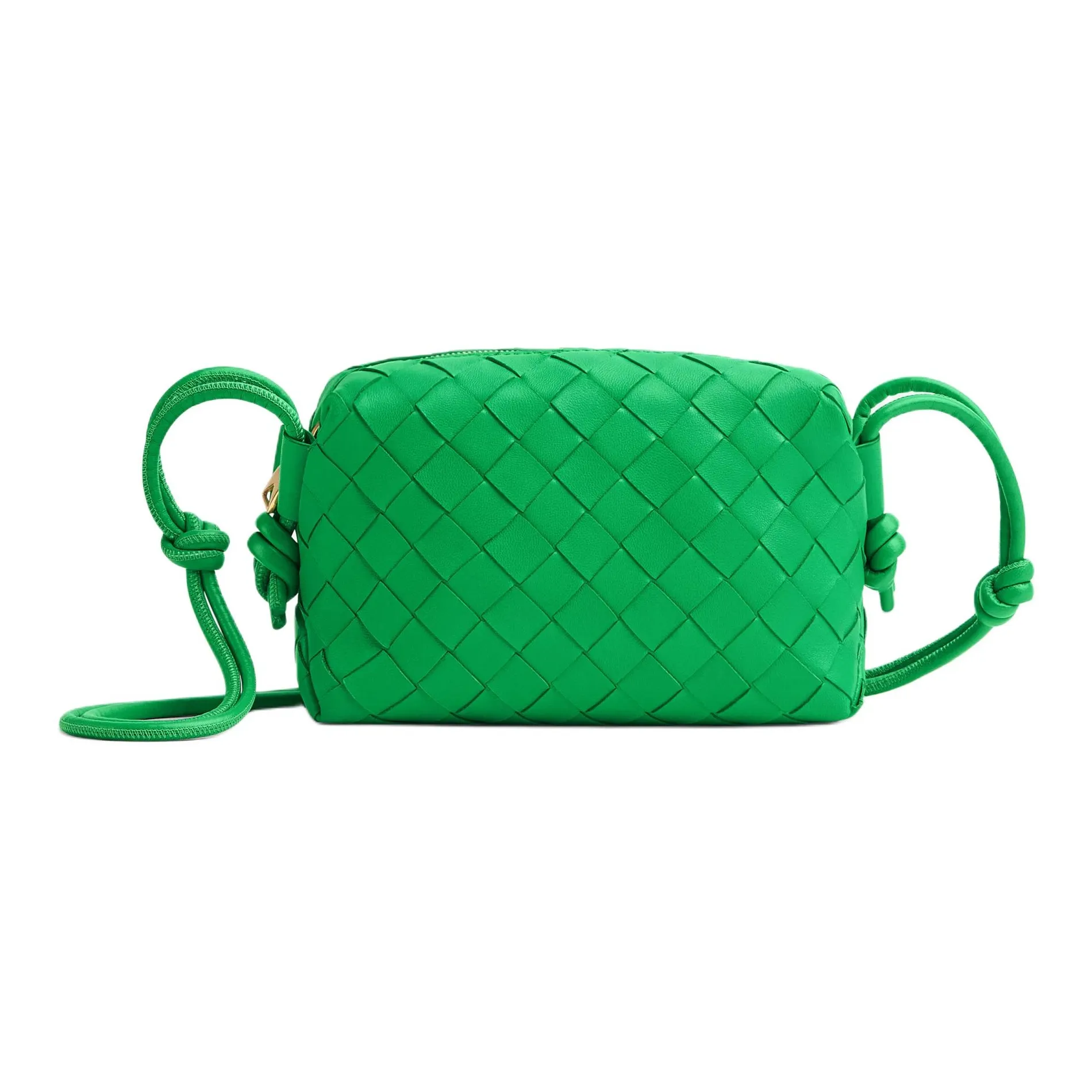 Bottega Veneta Loop Intrecciato Camera Bag Mini Parakeet