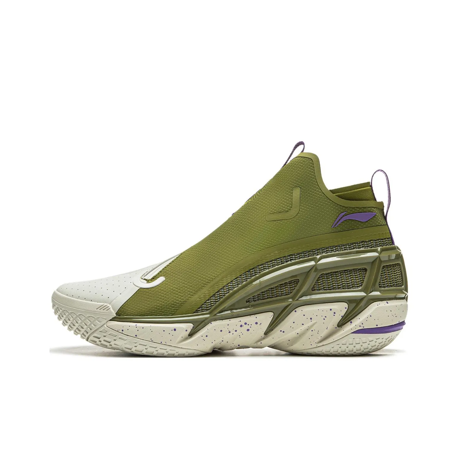 LINING Антишерстяной 4,5 противоскользящий устойчивый к истиранию против переворачивания баскетбольные кроссовки MID Топ Мужские Зеленые