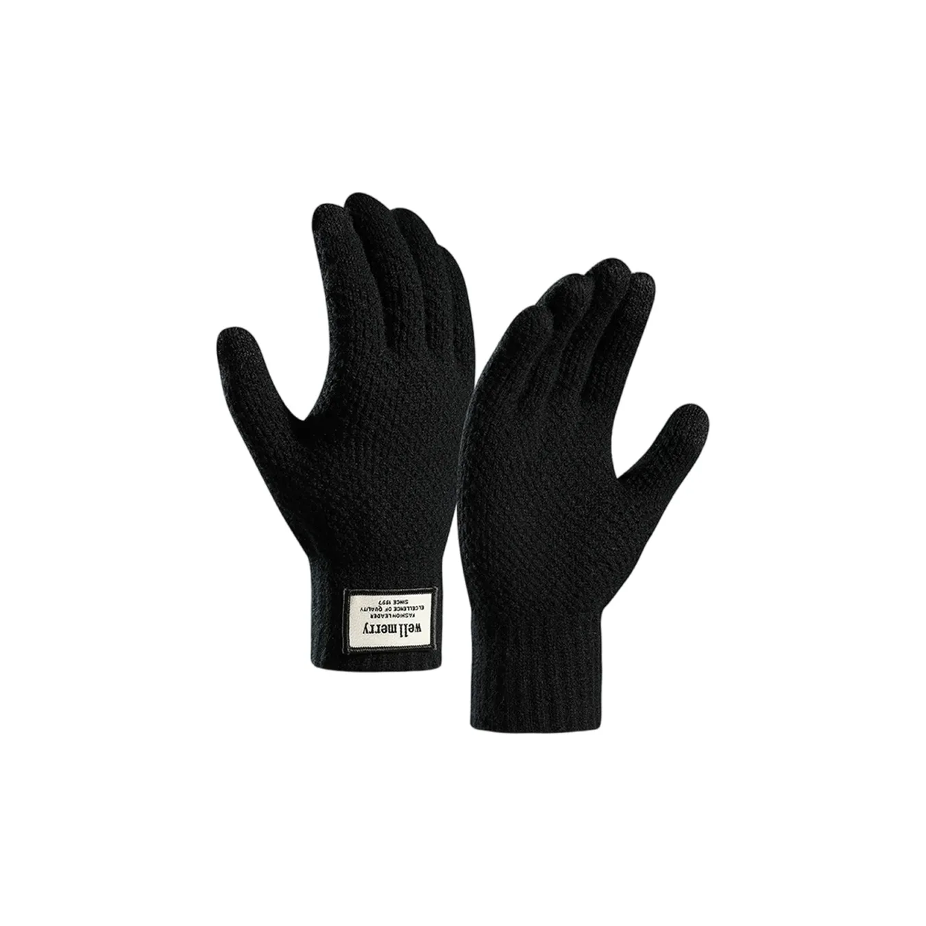 DENSSYNE Акриловые вязаные перчатки из спандекса мужские