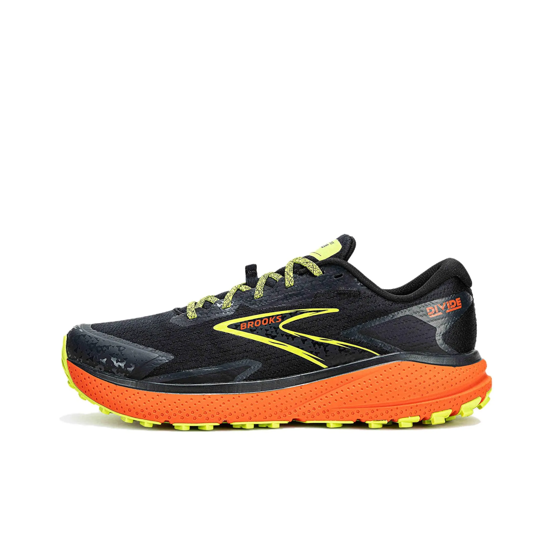 Brooks Divide Shock Absorbers Slip-Resistant Low Top Беговые кроссовки Мужские Черные