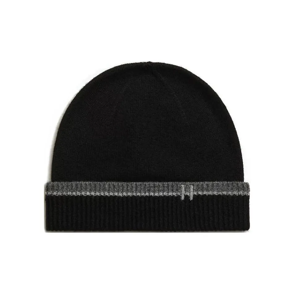 HERMES Cashmere Beanies Men's Black
