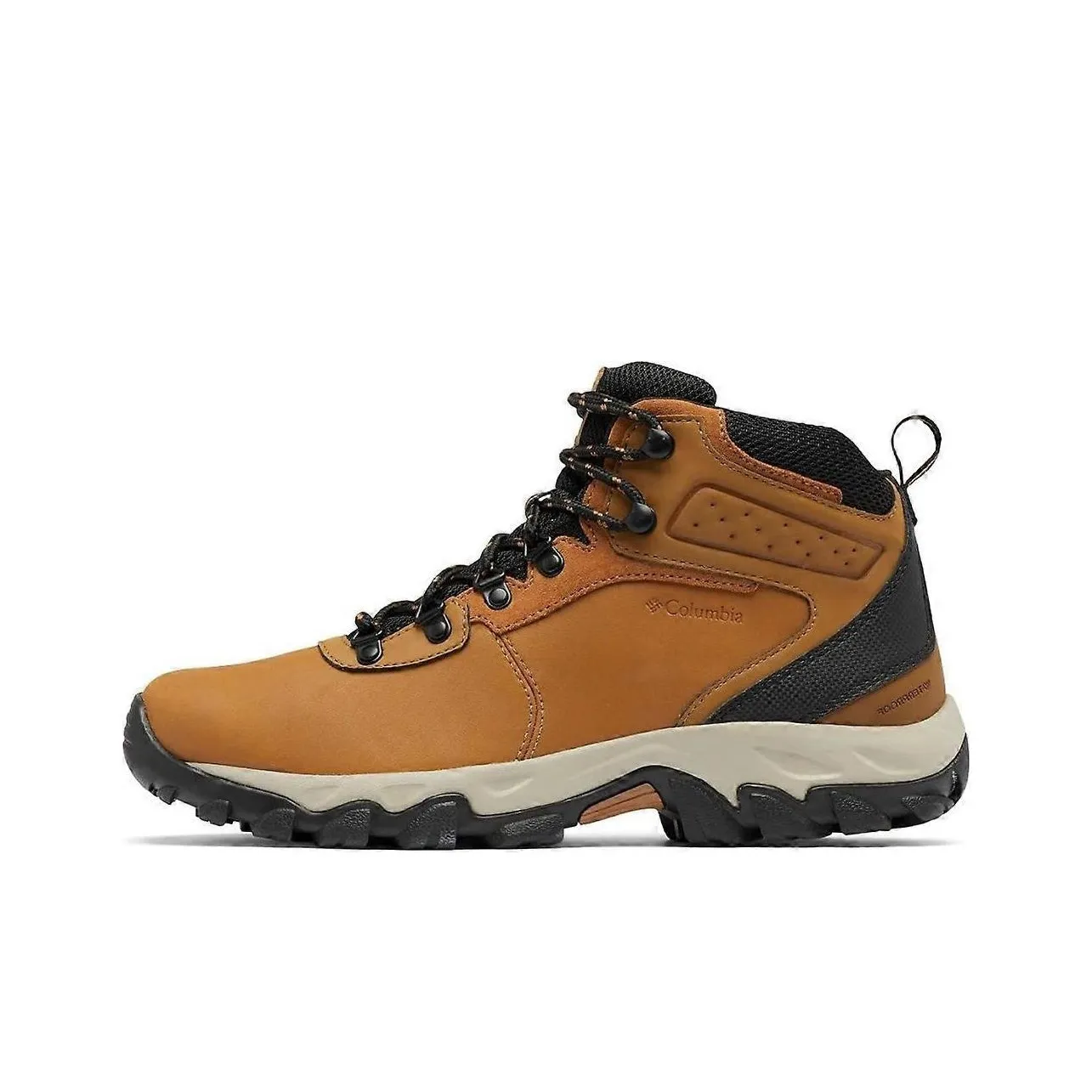 Columbia Newton Ridge Plus 2 Anti Slip Wear Resistant Mid Top Trekking Shoes Men's Khaki