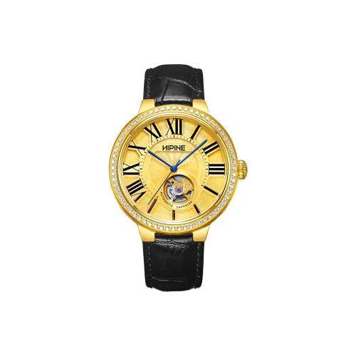 HIPINE Автоматический Механический Movement Мужские Explore Home Series Часы 42 мм Золотые
