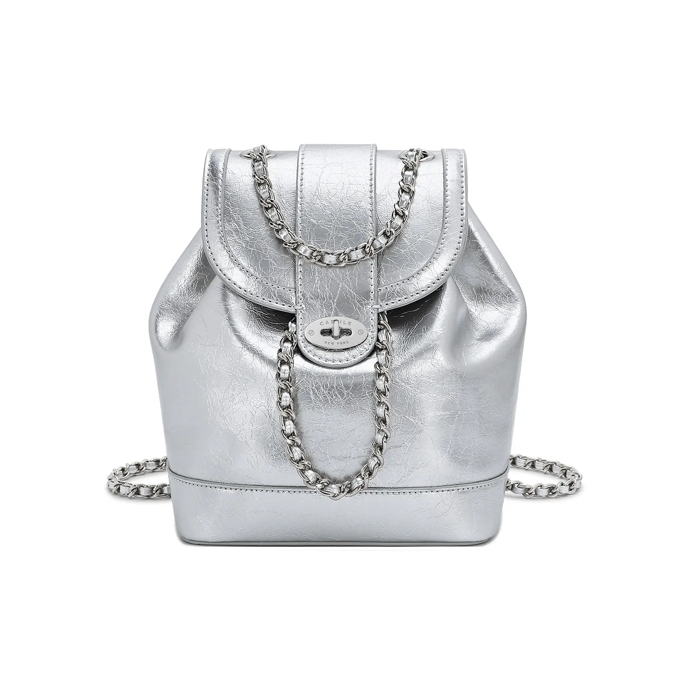 CASSILE Microfiber Synthetic Leather Backpack Bucket Bag Women's Multicolor