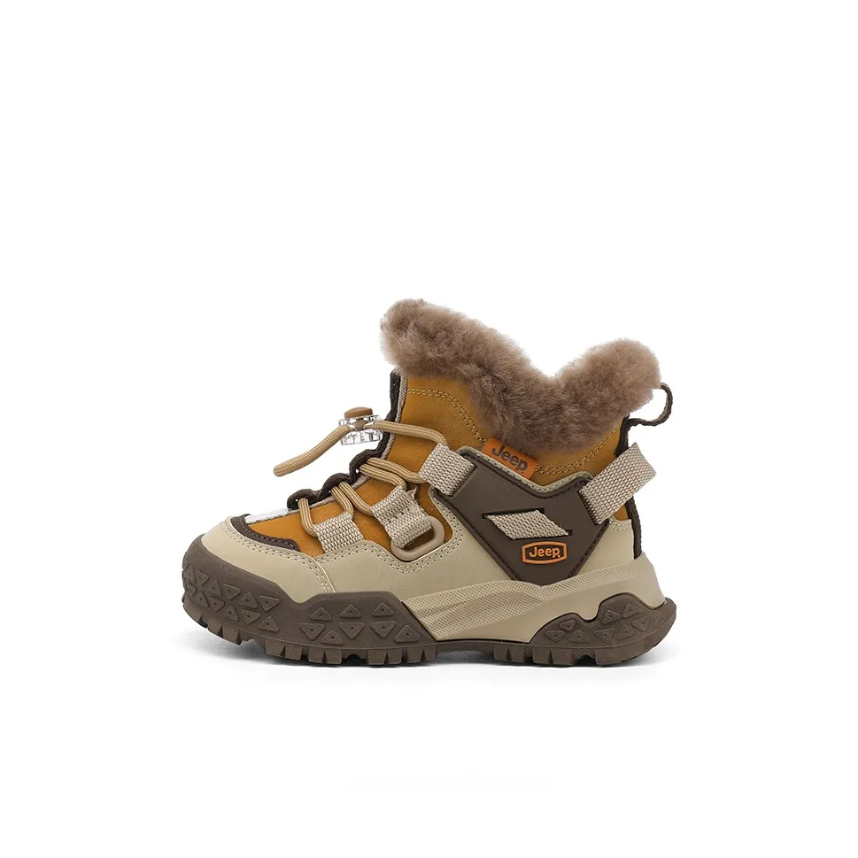 JEEP Высокие Топы Детские Ботинки Премиум Коричневый Детский