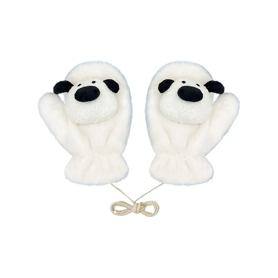 SLEEPYWALK Плюшевые Вязаные Перчатки Женские