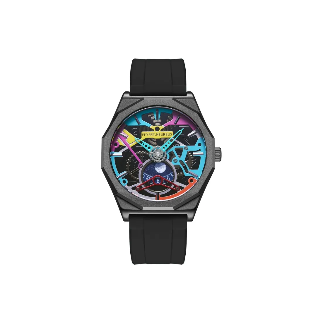 FEYERT Cyber Star Planet HEUREUX Collection Многофункциональный Трендовый Мода Спортивный Водонепроницаемый Часы на руку