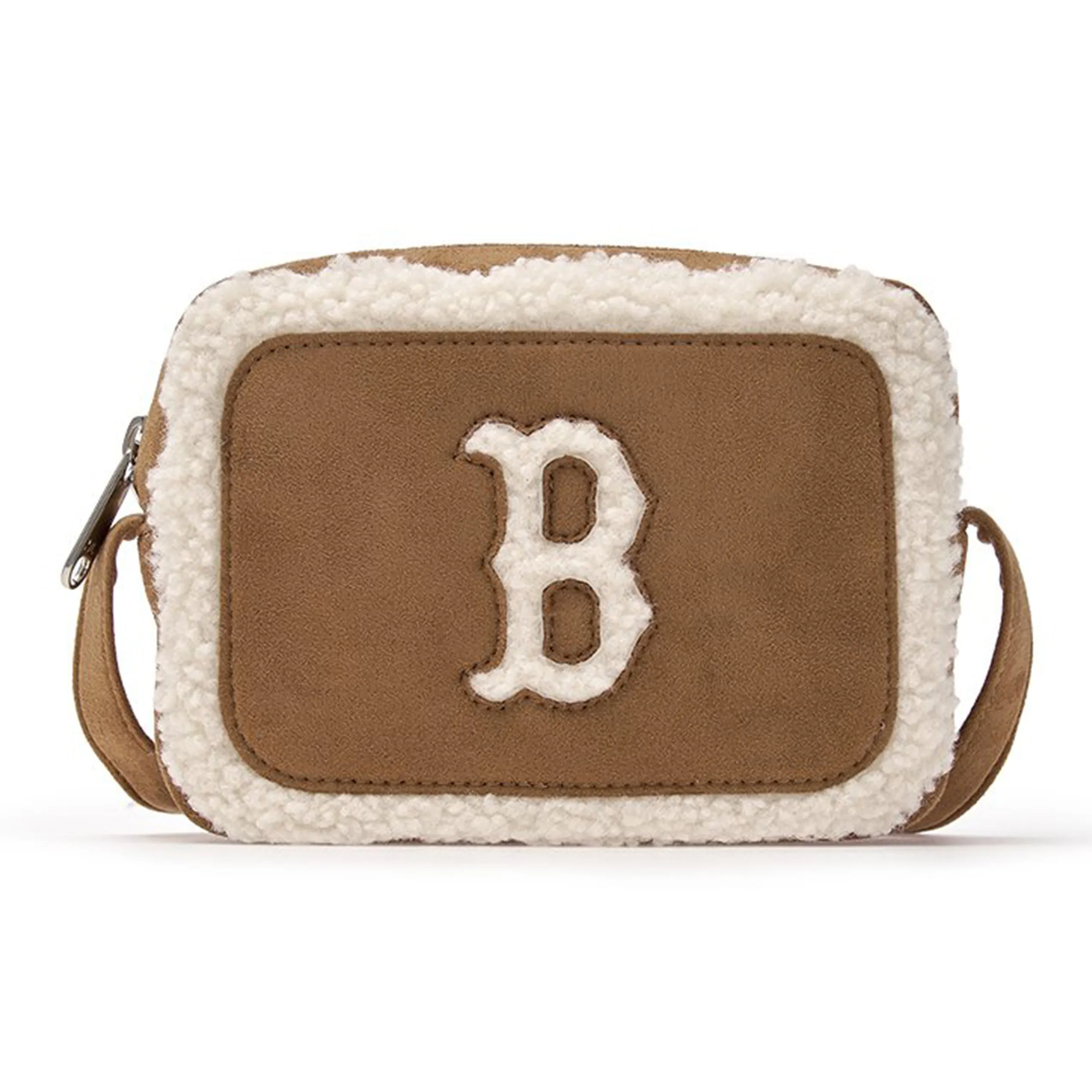 MLB Boston Red Sox Сумка через плечо из искусственной овечьей шерсти унисекс коричневый