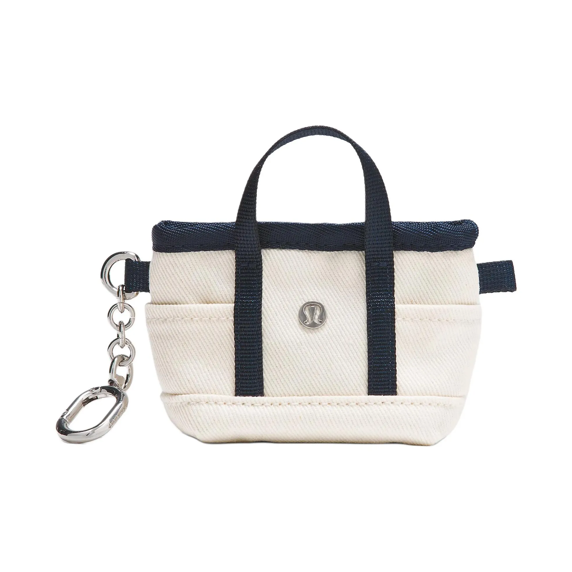 Lululemon Cotton Patchwork Canvas Coin Purse Regular Unisex Natural & Pure Marine Blue