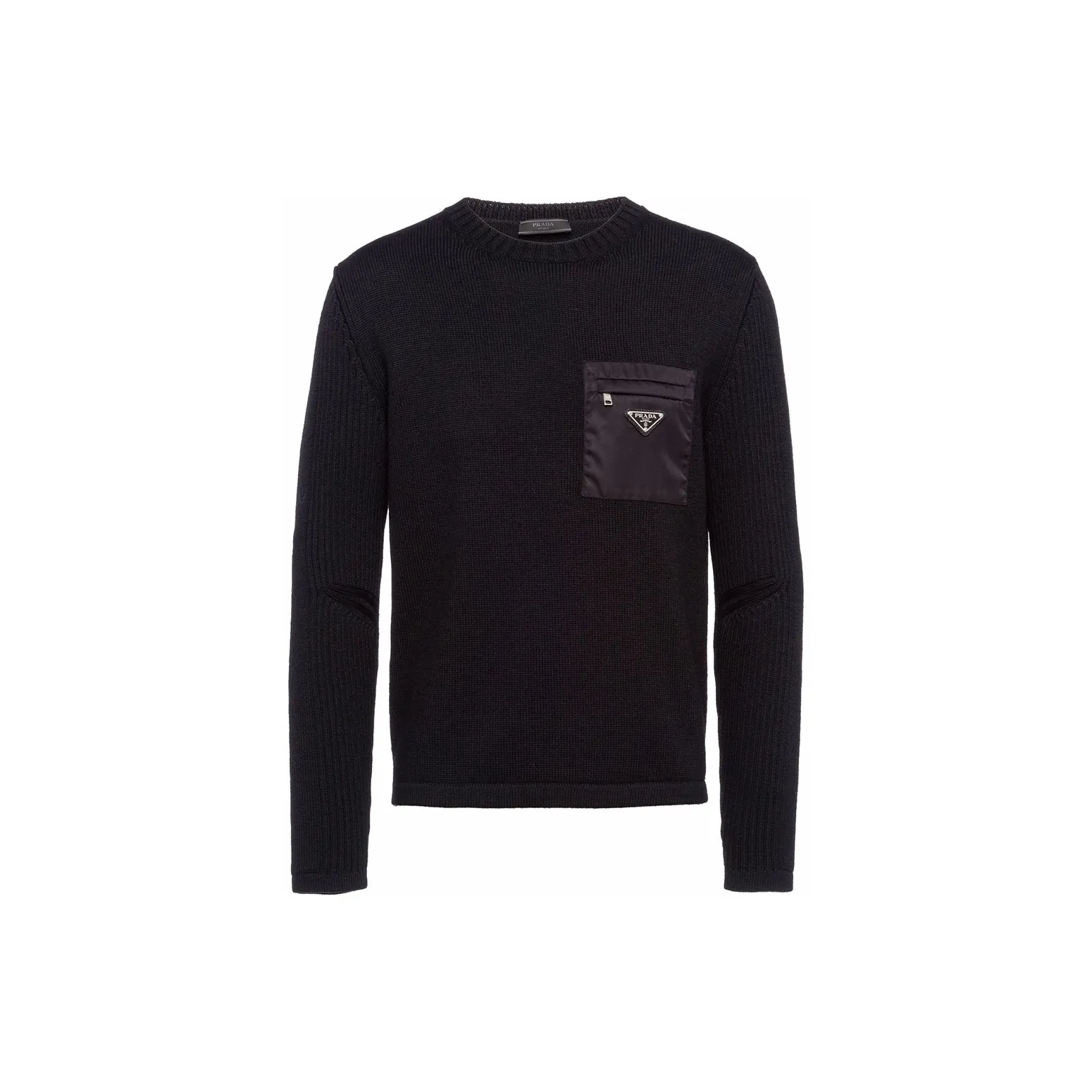 PRADA Logo Rib Knitted Jumper