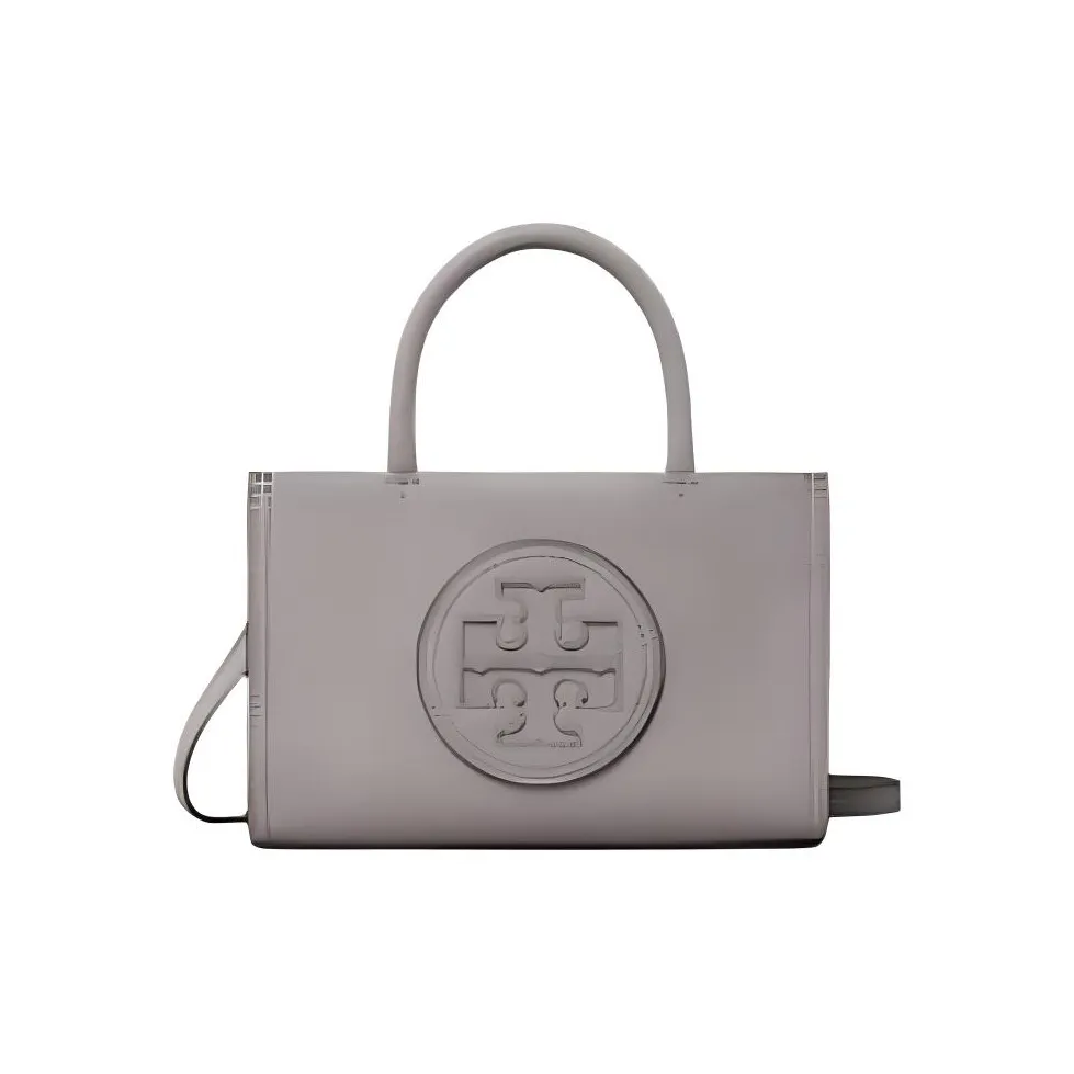 TORY BURCH Ella Synthetic Leather Tote Bag Shopping Bag Shoulder Bag Crossbody Bag Handbag Mini Women's Gray