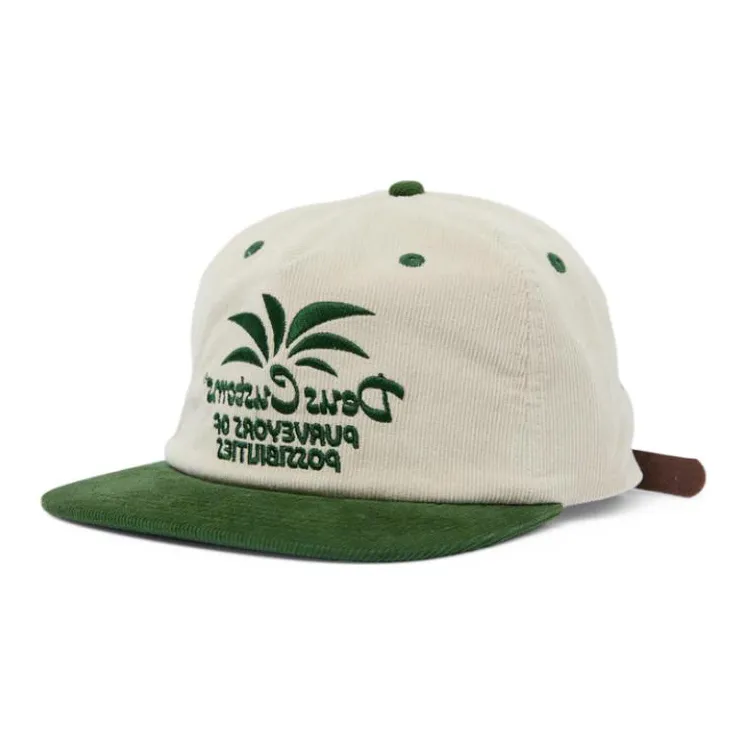 Deus Ex Machina Corduroy Baseball Caps Unisex White