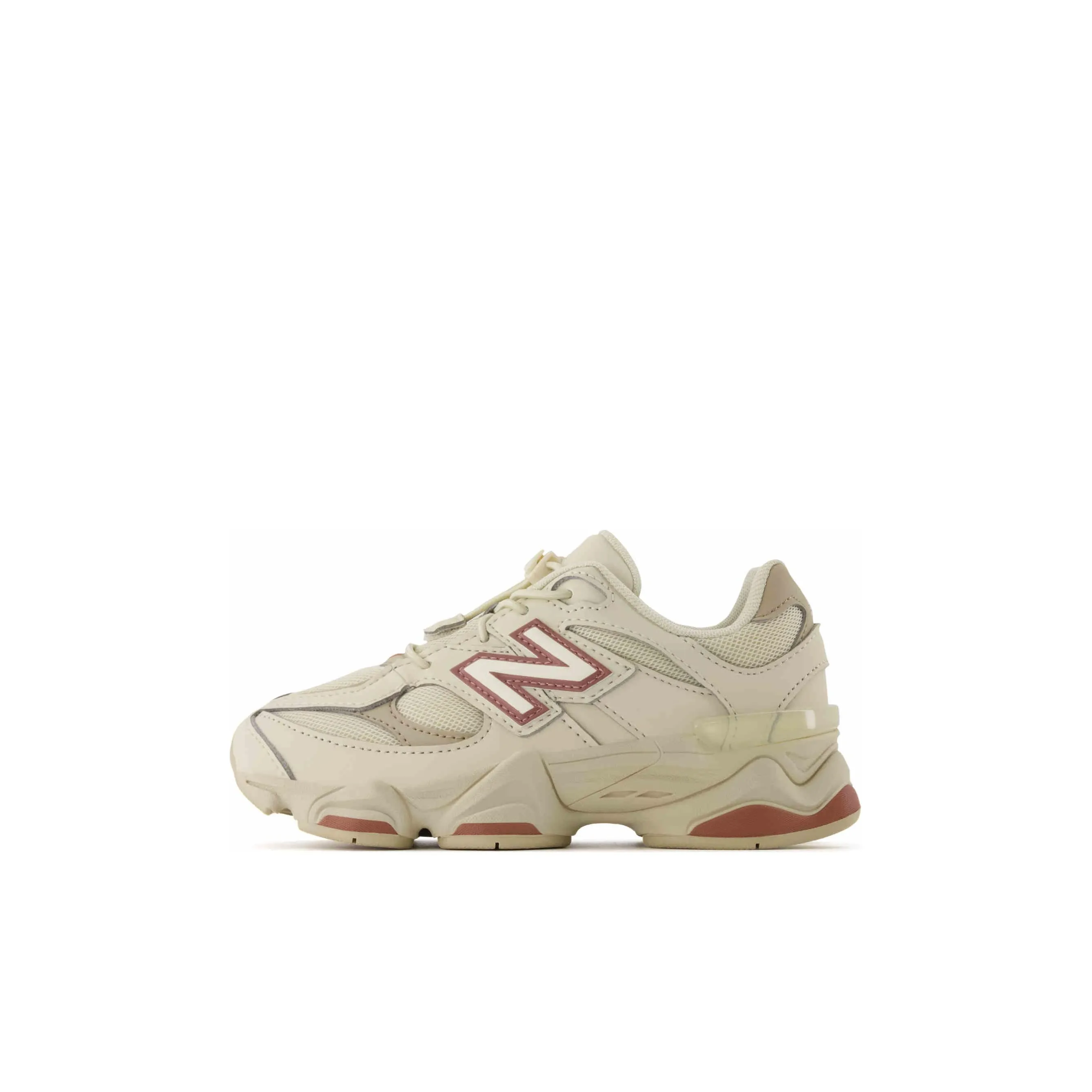 New Balance NB 9060 Anti Slip Wear Resistant Low Top Kids' Running fall shoes Beige Children Aged 3 7 Years Old
