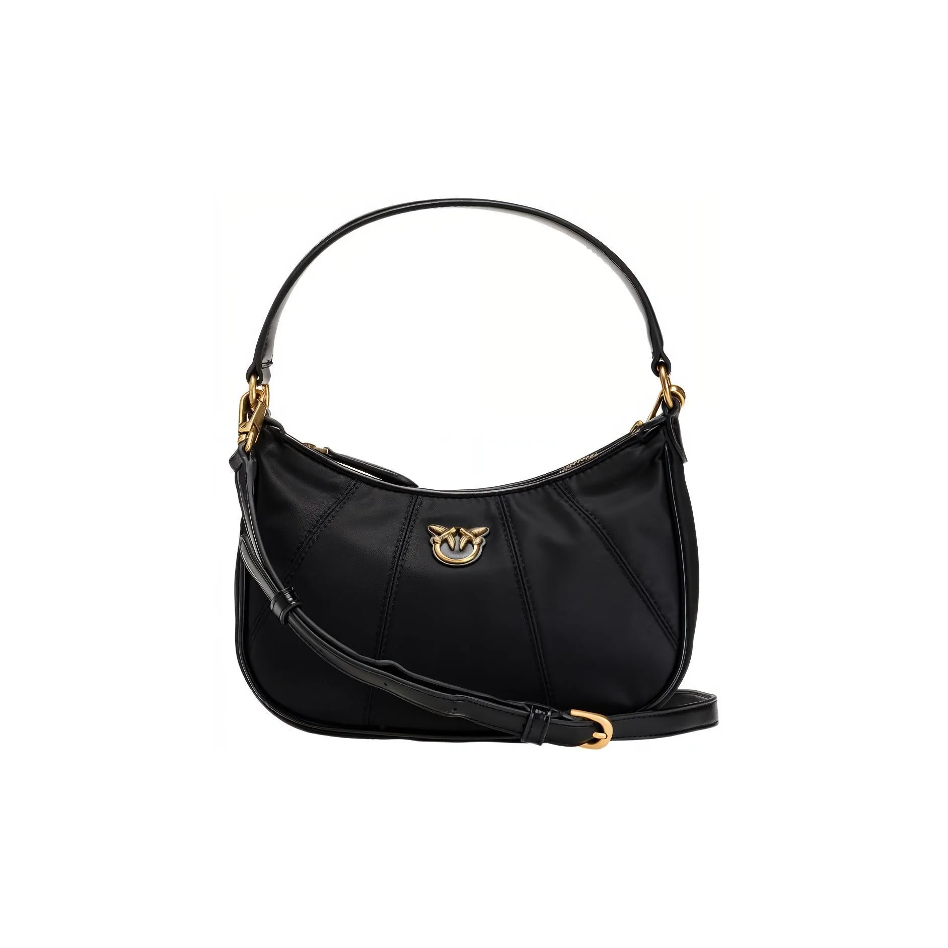 PINKO SIMPLY Polyester Swallow Bag Shoulder Bag, Handbag Mini Women's Black