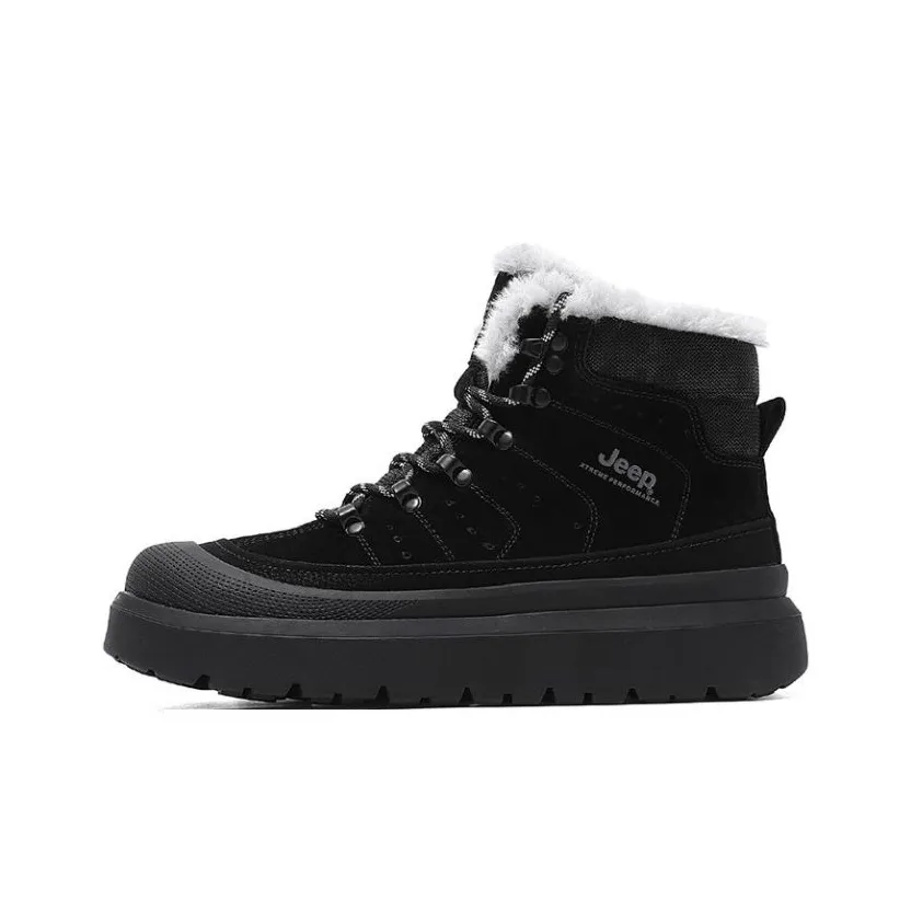 Jeep Short Snow Boots Men's Black