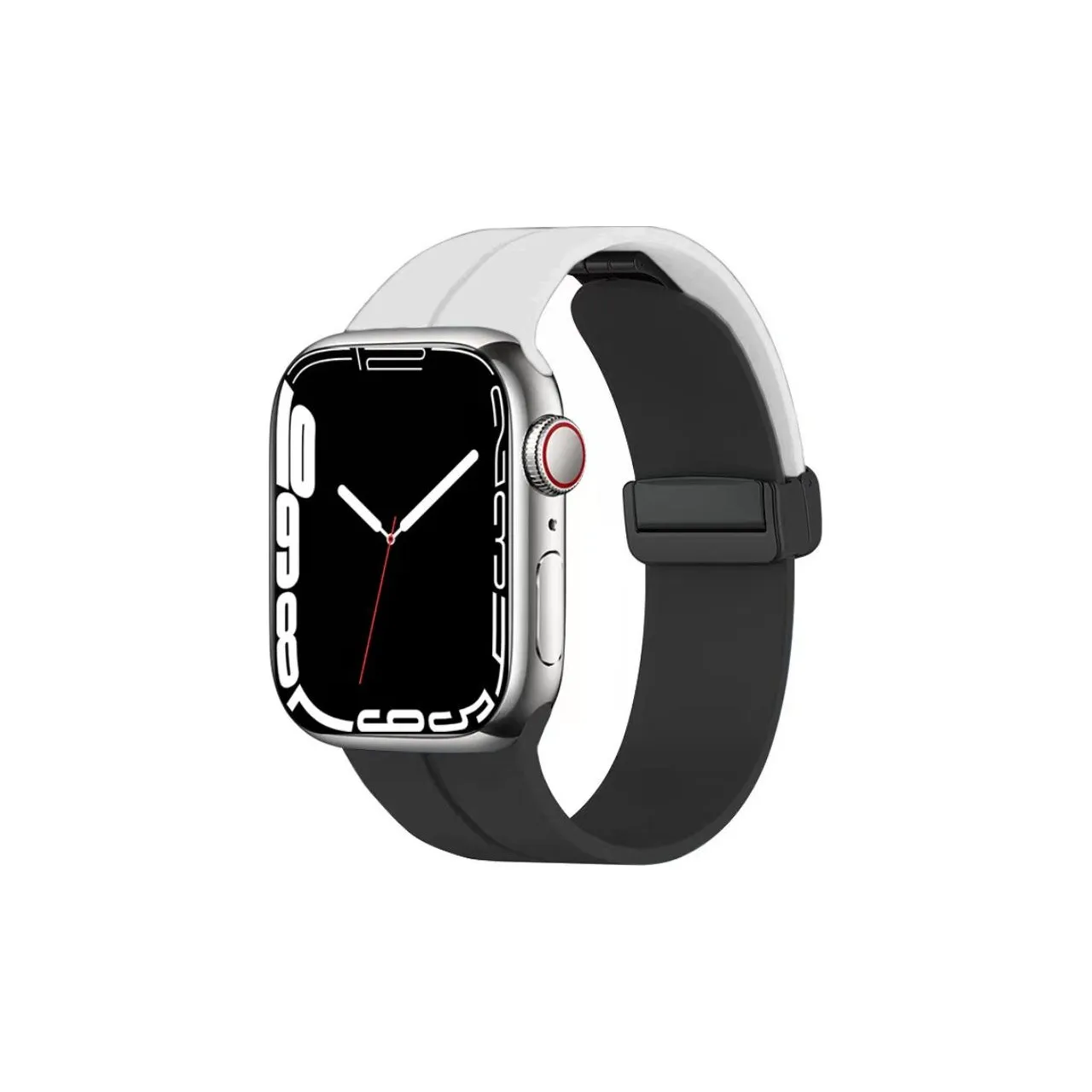 QIZHENG Часы Полоска Apple Совместимость 45 мм Силиконовый Материал