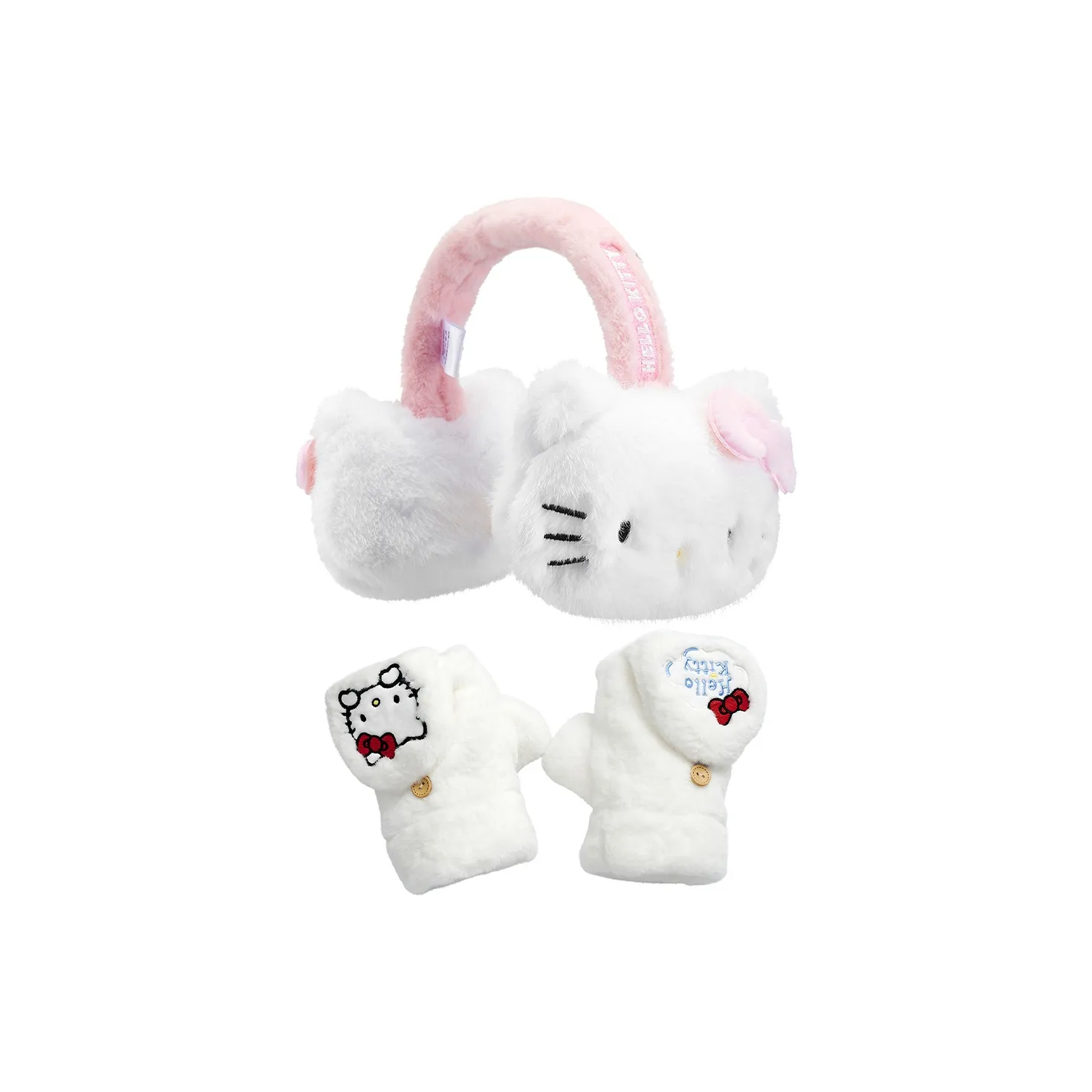 Санрио Полиэстер Трикотаж Перчатки Женские