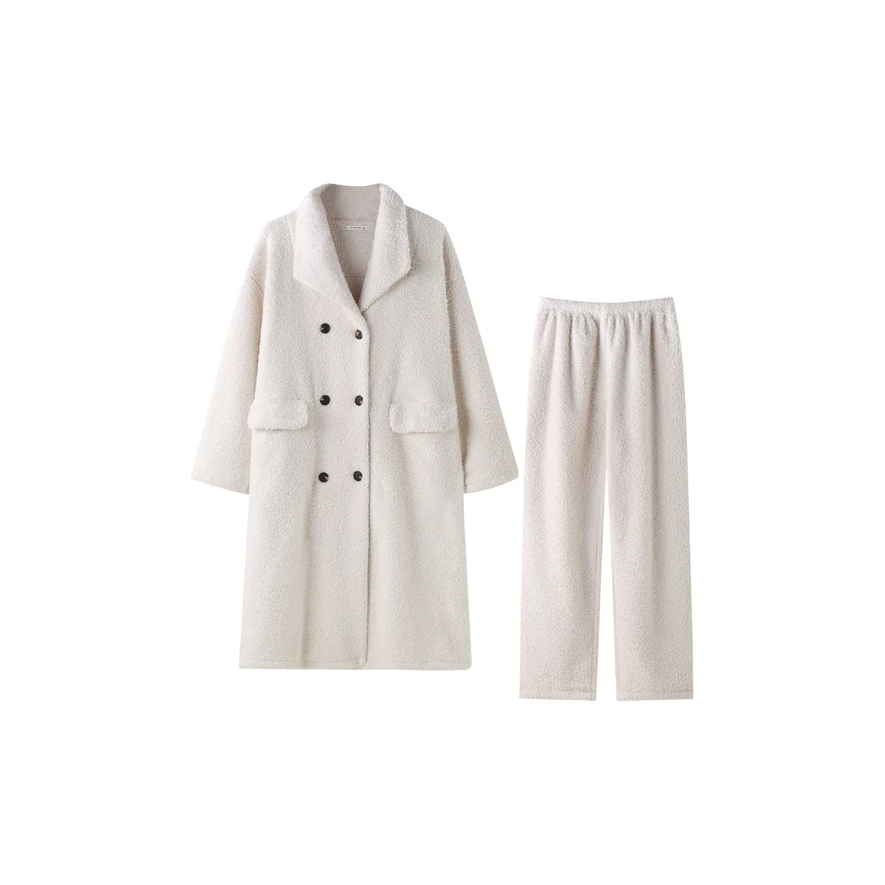 MEITENG Пижамный комплект зимний женский белый