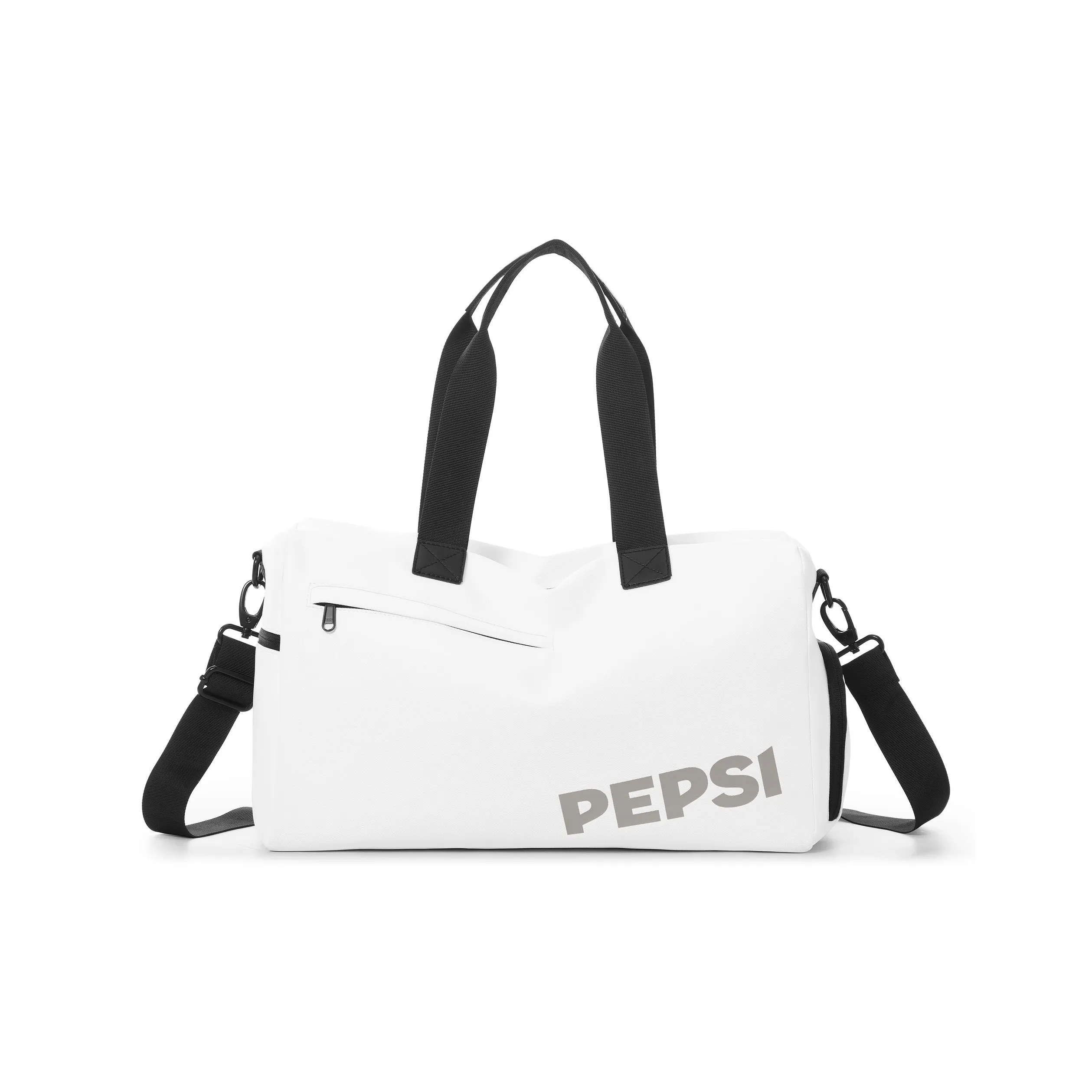 Pepsi Fabric Travel Bag, Backpack, Shoulder Bag, Crossbody Bag, Gym Bag Regular Unisex Black/White
