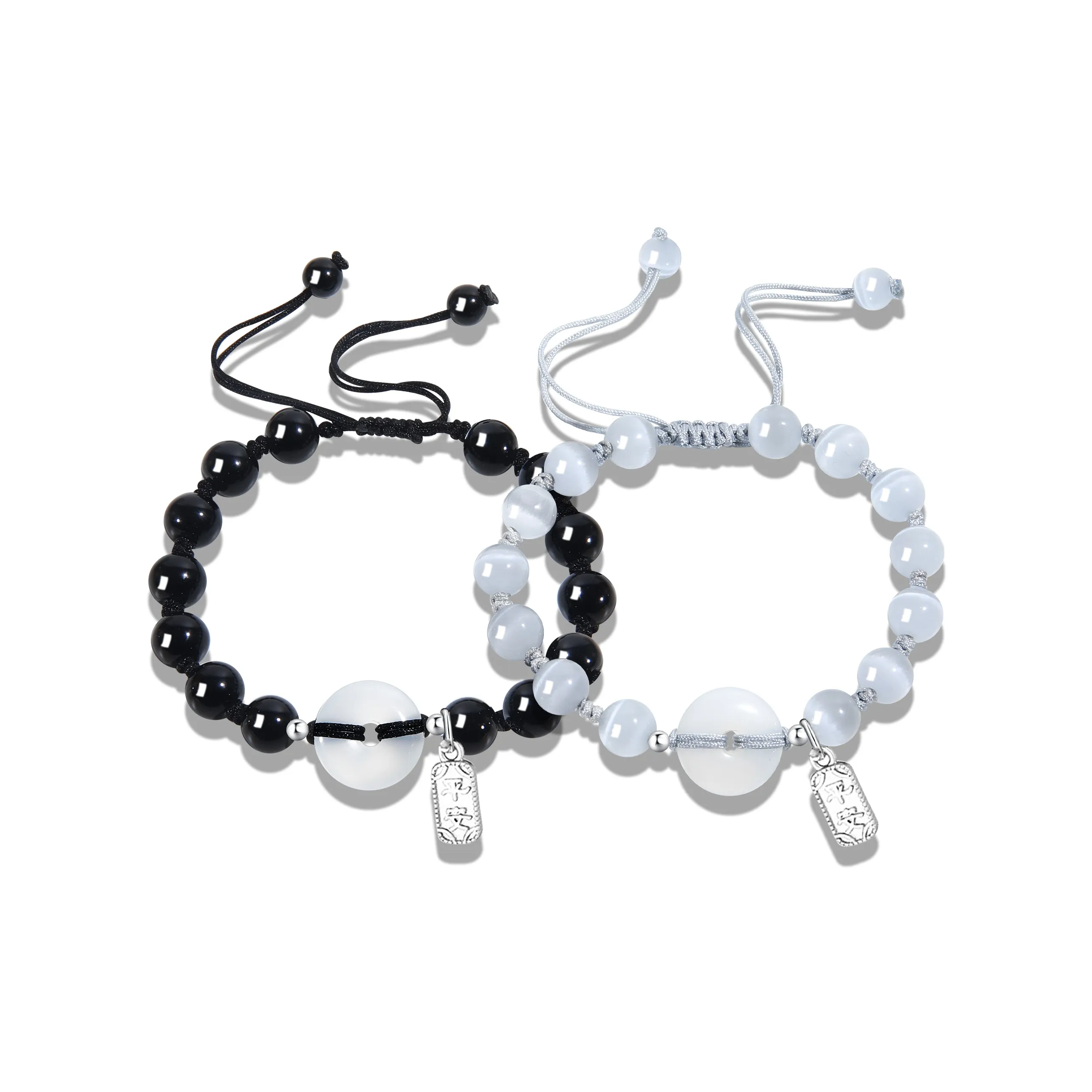 MAGICPOLE Цветное стекло Нефритовые браслеты Унисекс