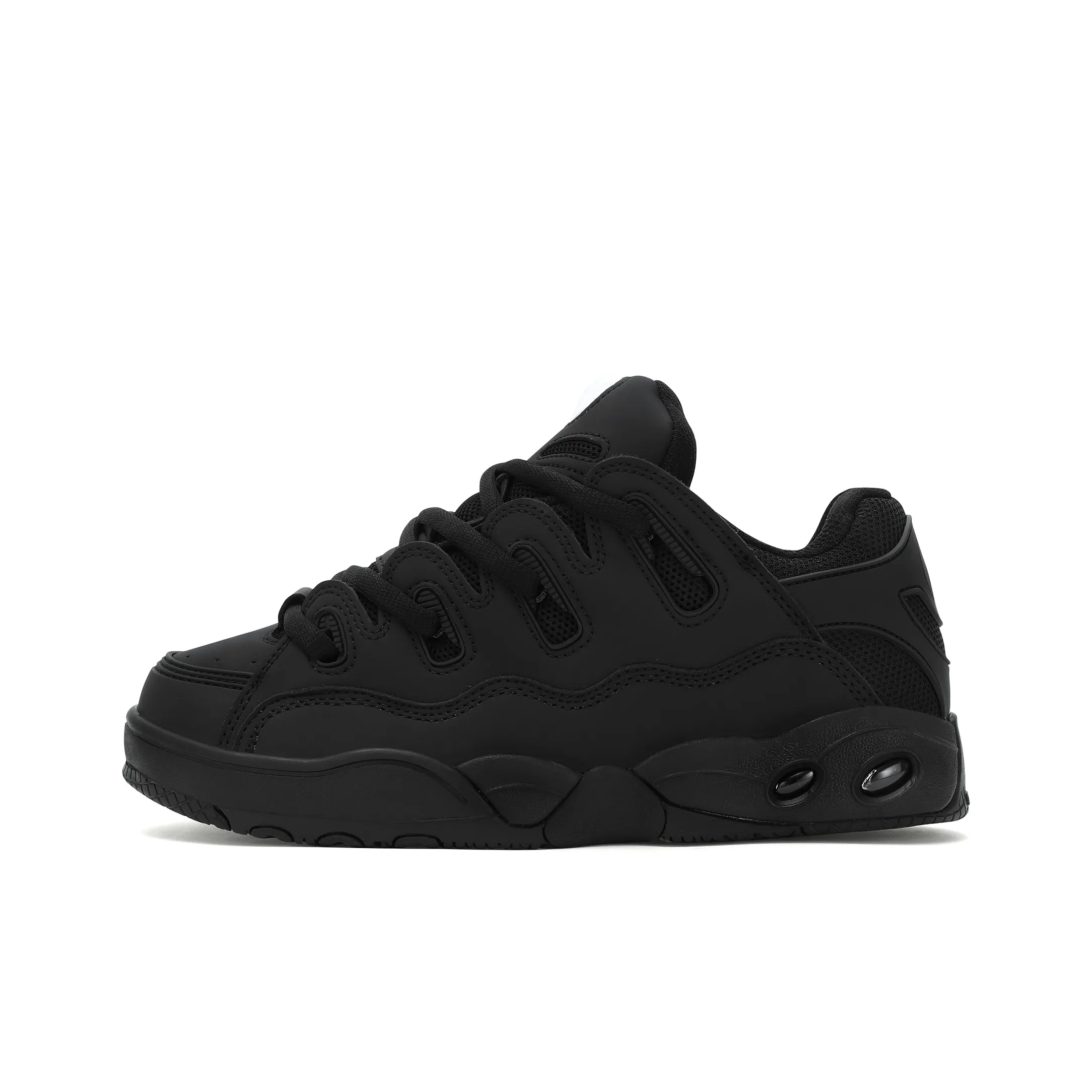 OSIRIS Cushioning Coverage Height Increasing Wear Resistant Slip Resistant Low Top Skateboard Shoes Unisex Black