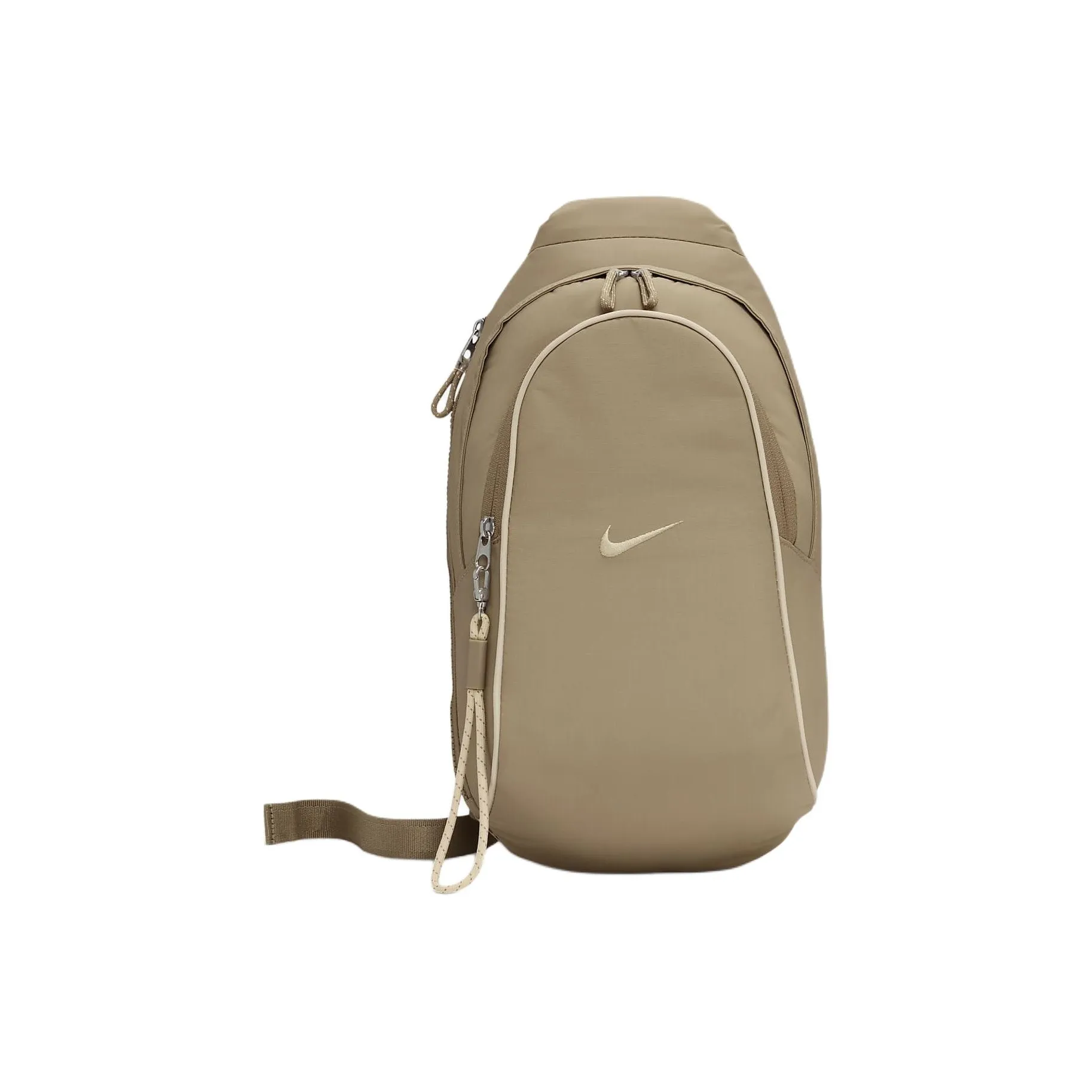 Nike Recycled Polyester One Shoulder Crossbody Bag, Sling Bag Unisex Khaki