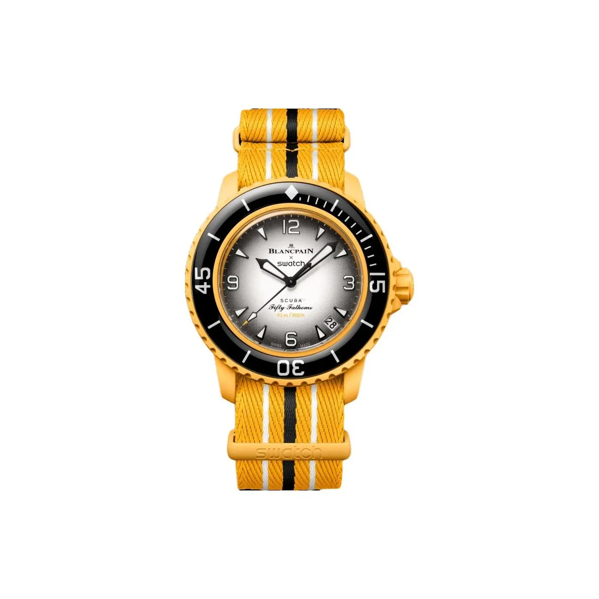 SWATCH Men 42.3mm White Watch SO35P100C