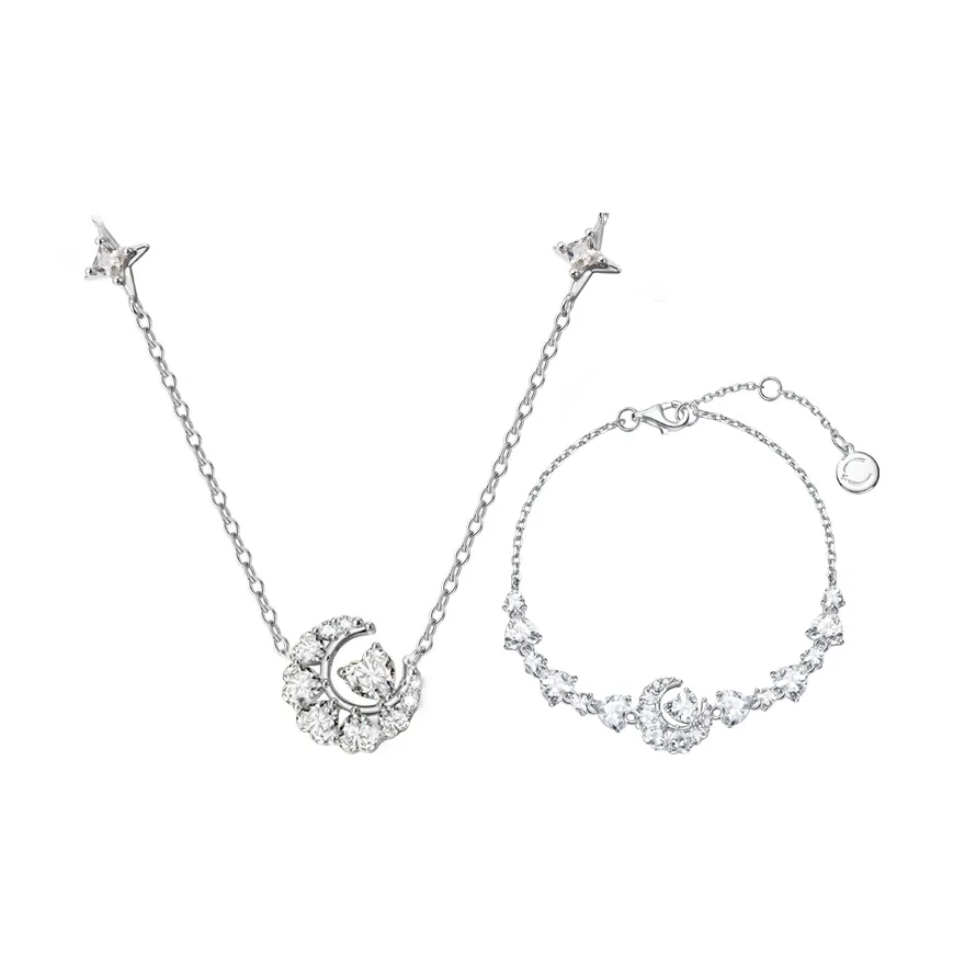 FANCI Dreamy Heart Moon Series S925 Silver Bracelets Women's