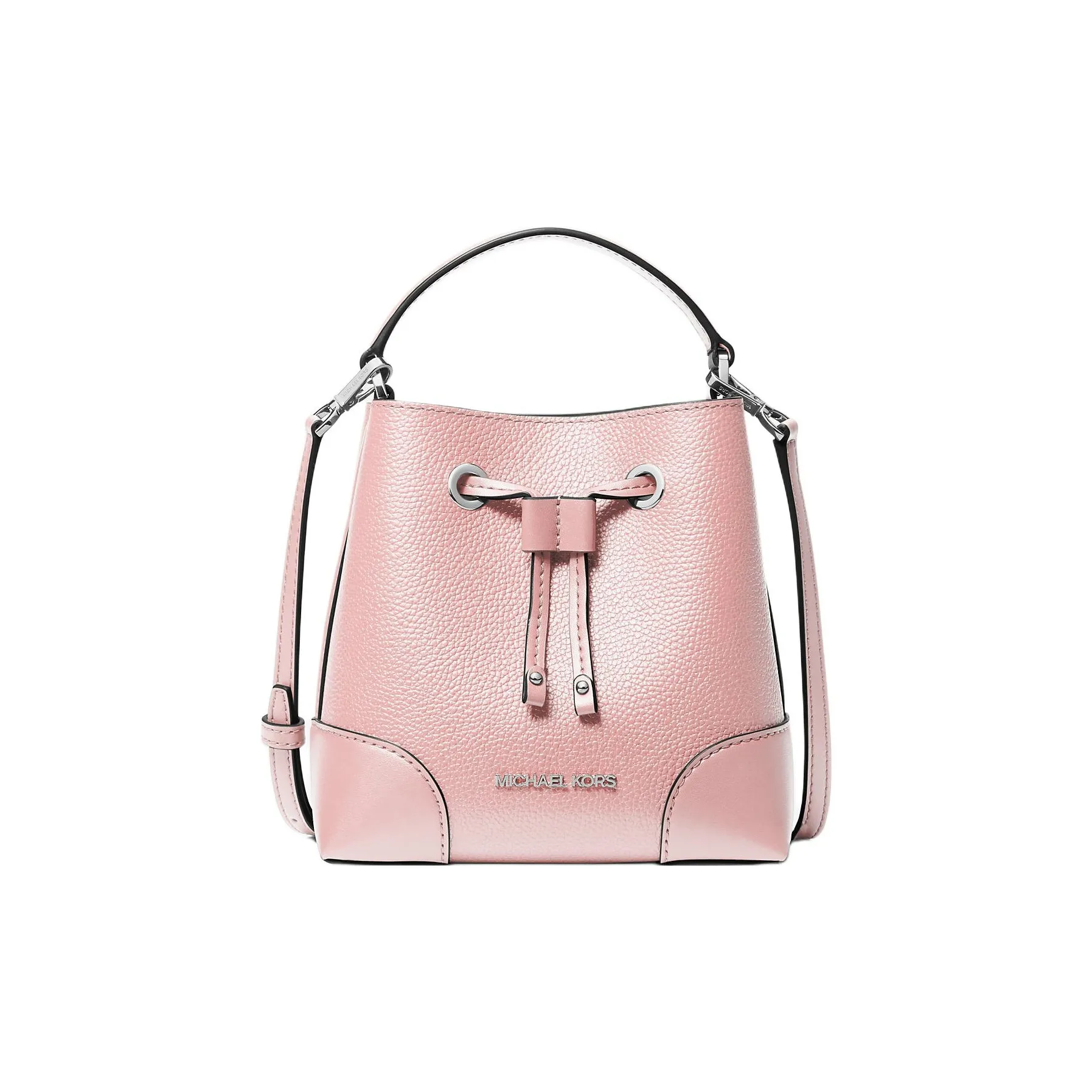 MICHAEL KORS Mercer Кожа Ведрообразная Сумка Сумка через плечо Маленькая Сумка для женщин Розовая