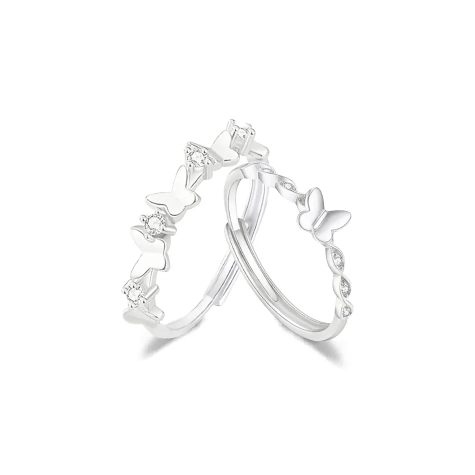 FANFRI Sterling Silver Rings Women's Bestie Birthday Gift Box