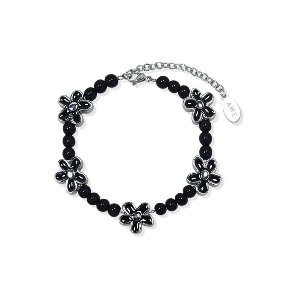 AWE Титановая сталь 2024 Новинка Улучшенный Легкий Роскошный Нишевый Браслет с бусинами Emotional Stability Женский