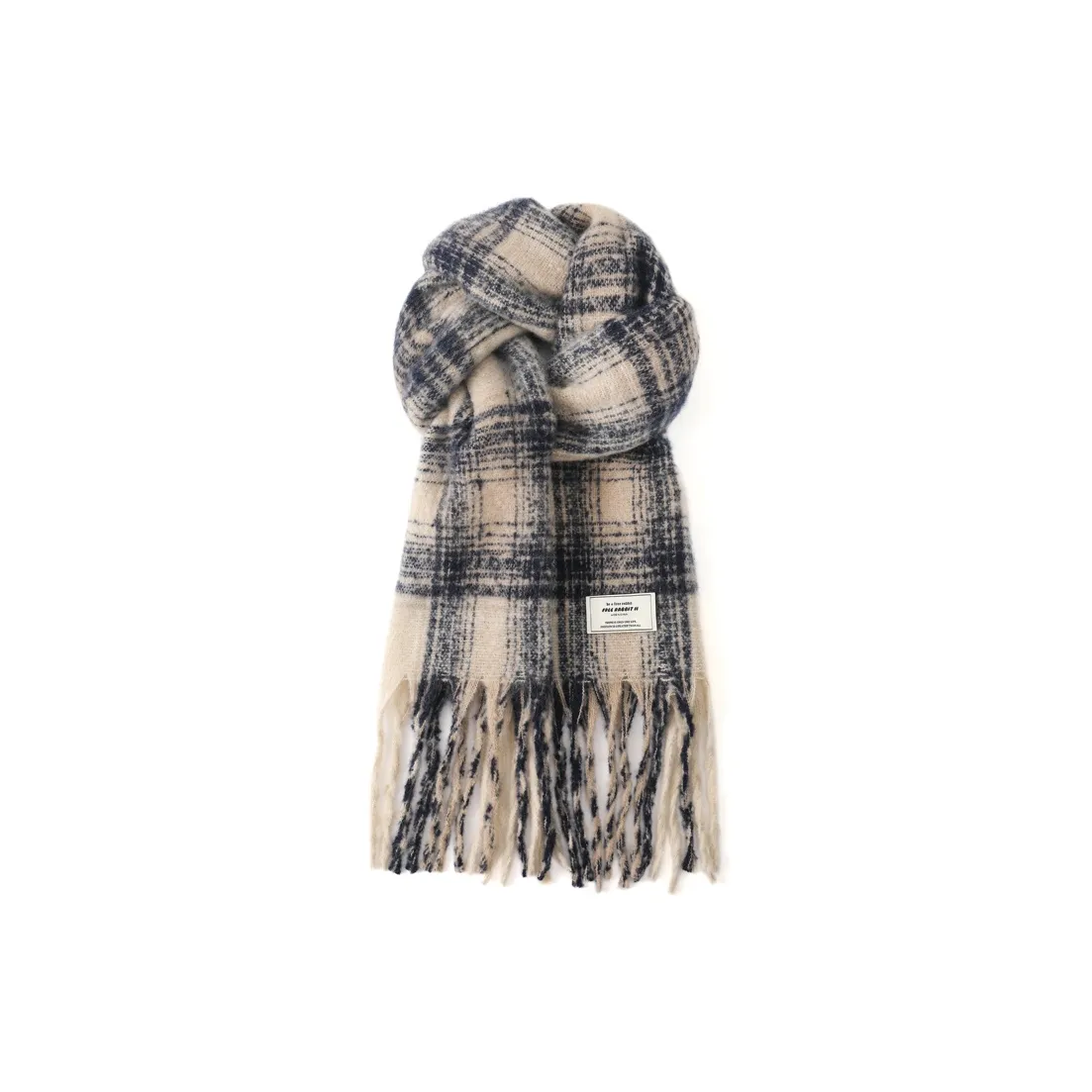 FREE RABBITⅡ Зимний Утолщенный Теплый Улучшенный Touch Бахрома Шаль Шарф Унисекс