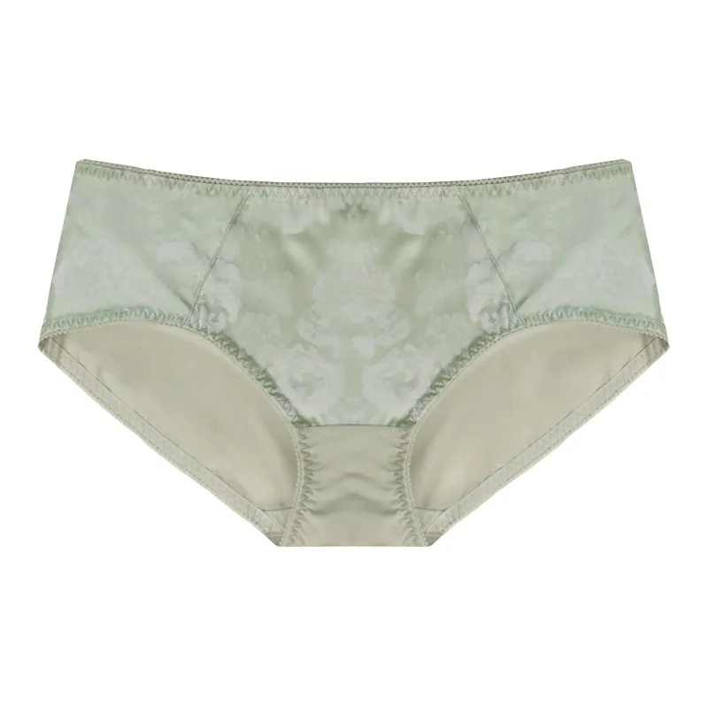 Reunion Underpants Women's 1 Pack Tea Green & White