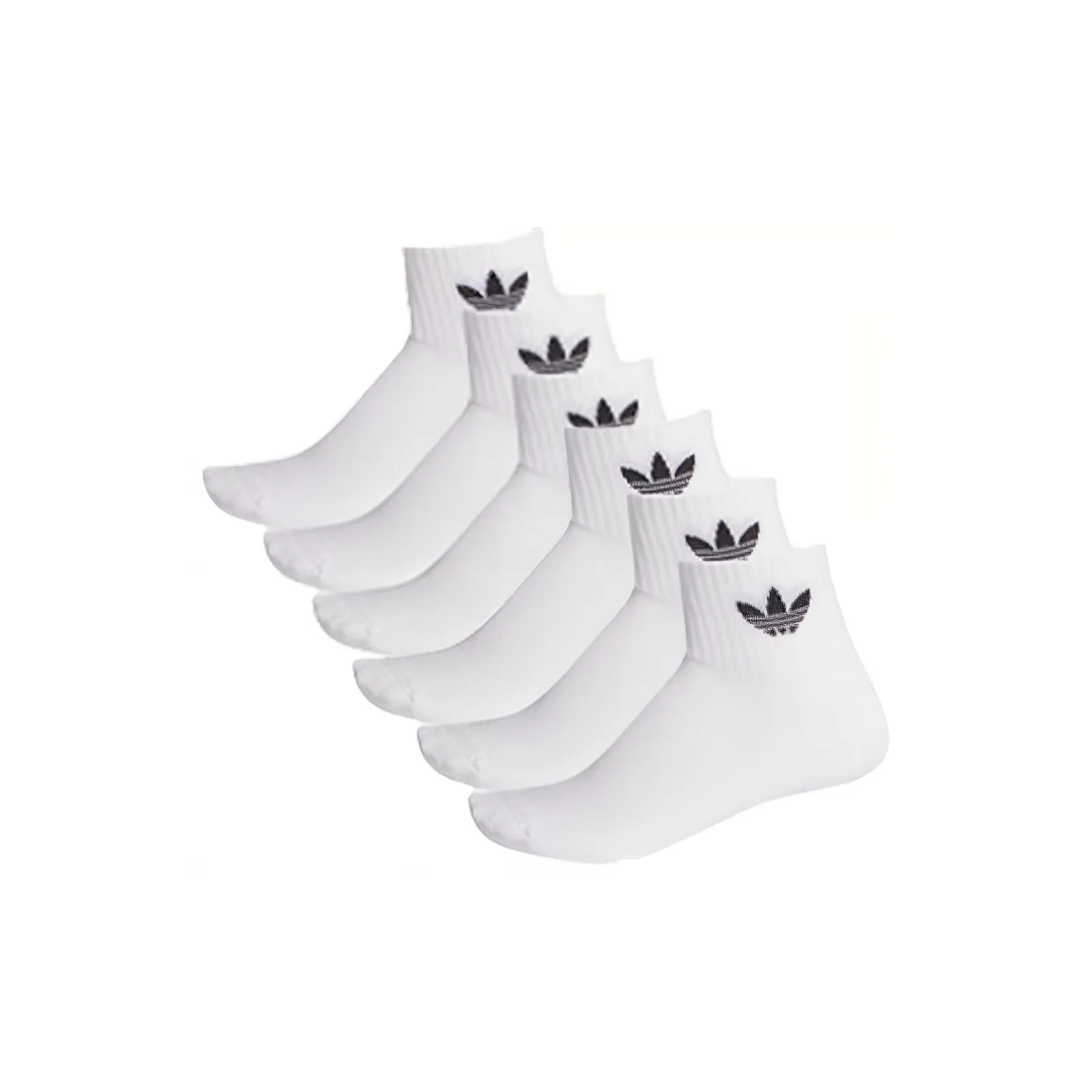 Adidas Originals MID CREW Ankle Socks Unisex Combo Set White