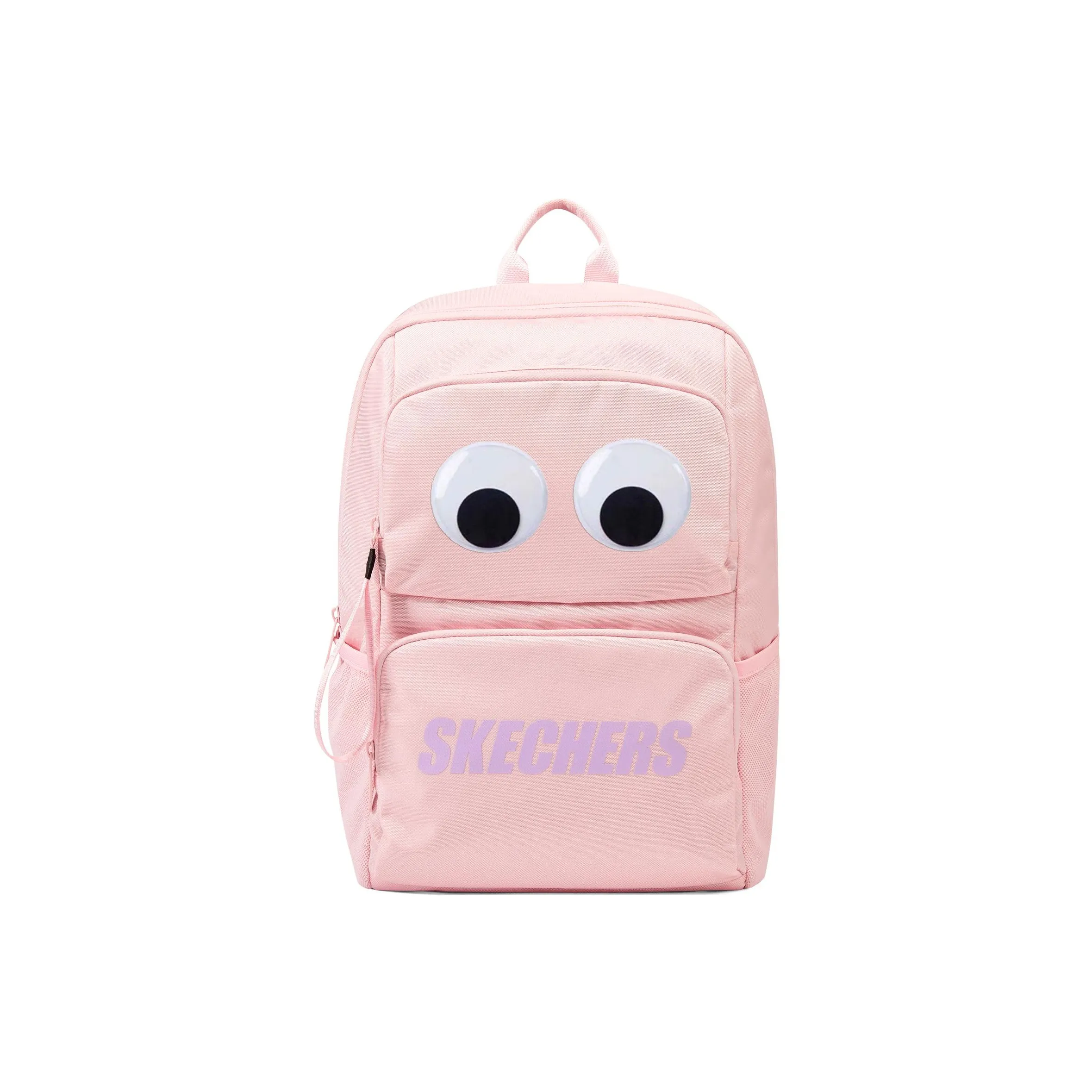 Skechers Fabric Big Eyes Backpack Unisex Ice Pink, Big Eyes Patch Individual Packaging
