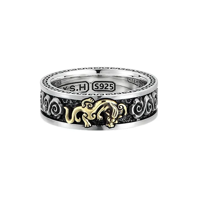MYSH 925 Sterling Silver Rings Men's