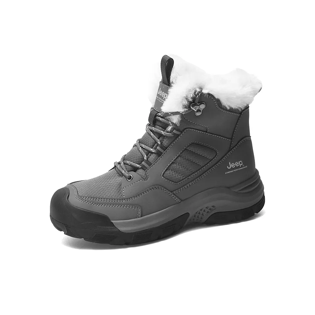 Jeep Warm Wear Resistant Cushioning Short Snow Boots Men's