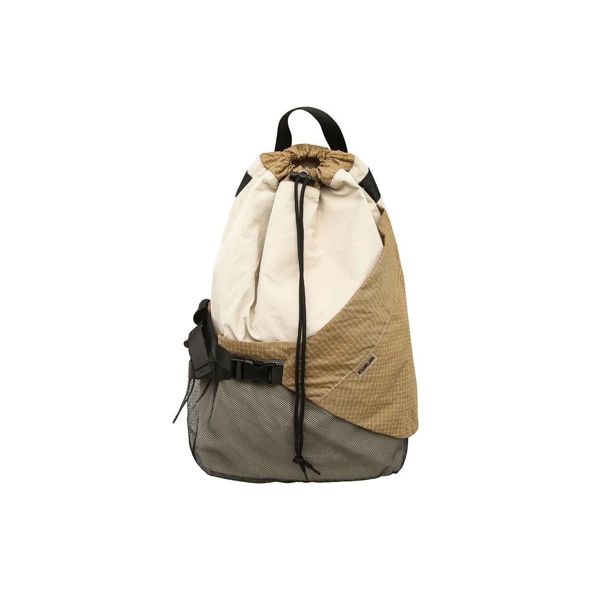 Kaka Tree Nylon Backpack Unisex White/Black