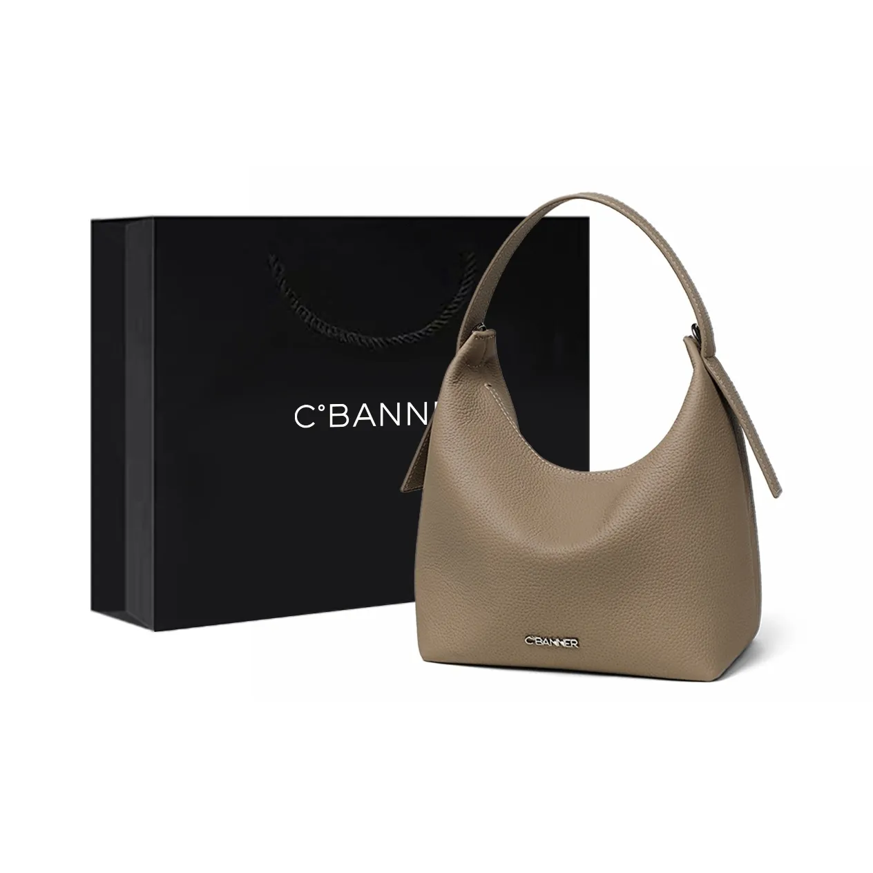 C°BANNER Коровья кожа с синтетической кожей одно плечо через плечо переносная подушка сумка обычный женский хаки