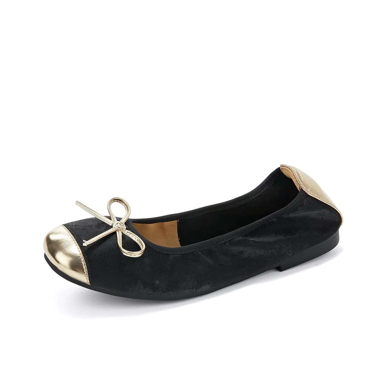 La Chapelle Casual Single Shoes Low Heel Women's Black