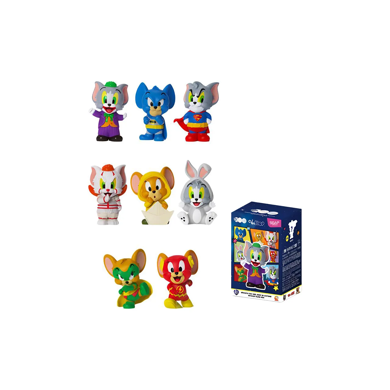 SOAP STUDIO WARNER Anniversary Костюм Vin Blop Tom And Jerry Batman Blind Box Single Mystery Box Целая коробка 8 шт