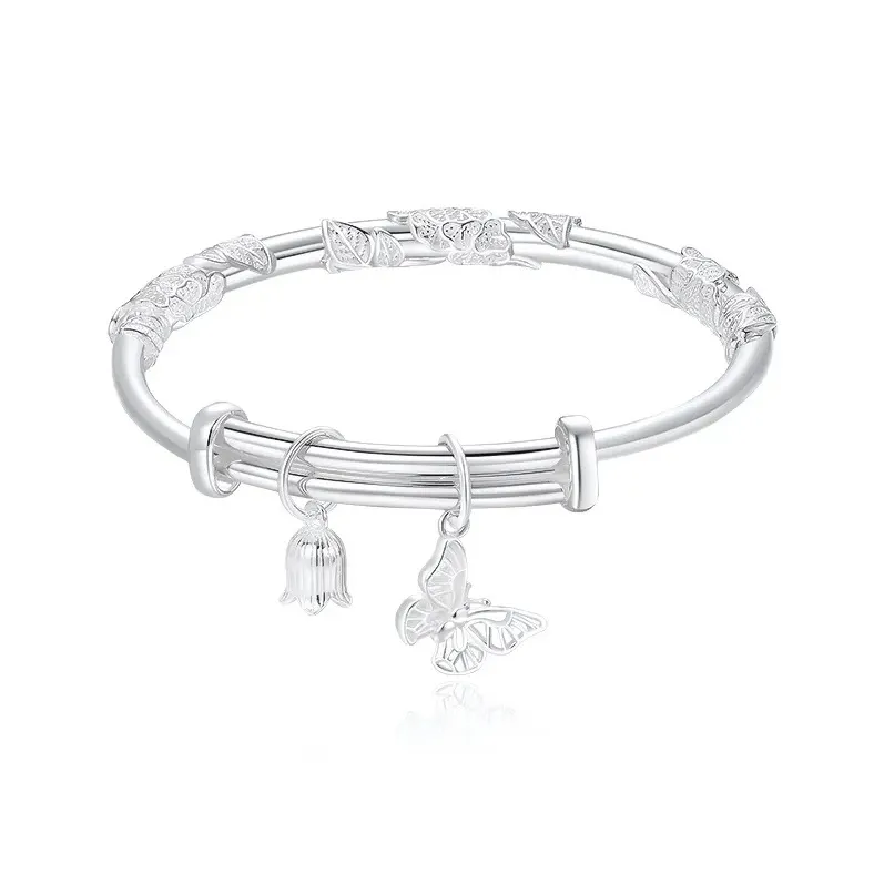 FR S999 Fine Silver Bangles Women's