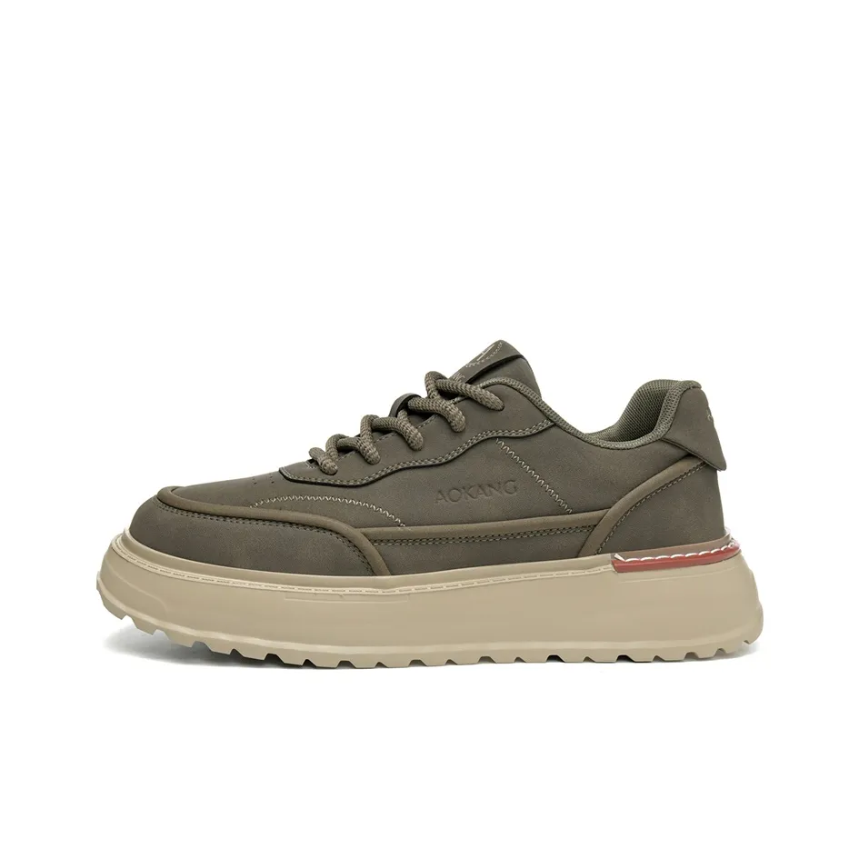 AOKANG AK DUNK Series Height Increasing Wear-Resistant Lightweight Slip-Resistant Low-Top Skateboard Shoes Men's Box