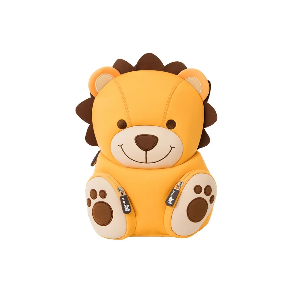 NOHOO Ткань Рюкзак Обычный Детский Желтый Лев Оранжевый Тигр Pink Bear