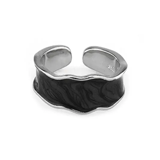 KING OF BLING Сплав Эмаль Кольца с эффектом капли масла Унисекс Год Змеи Удачи