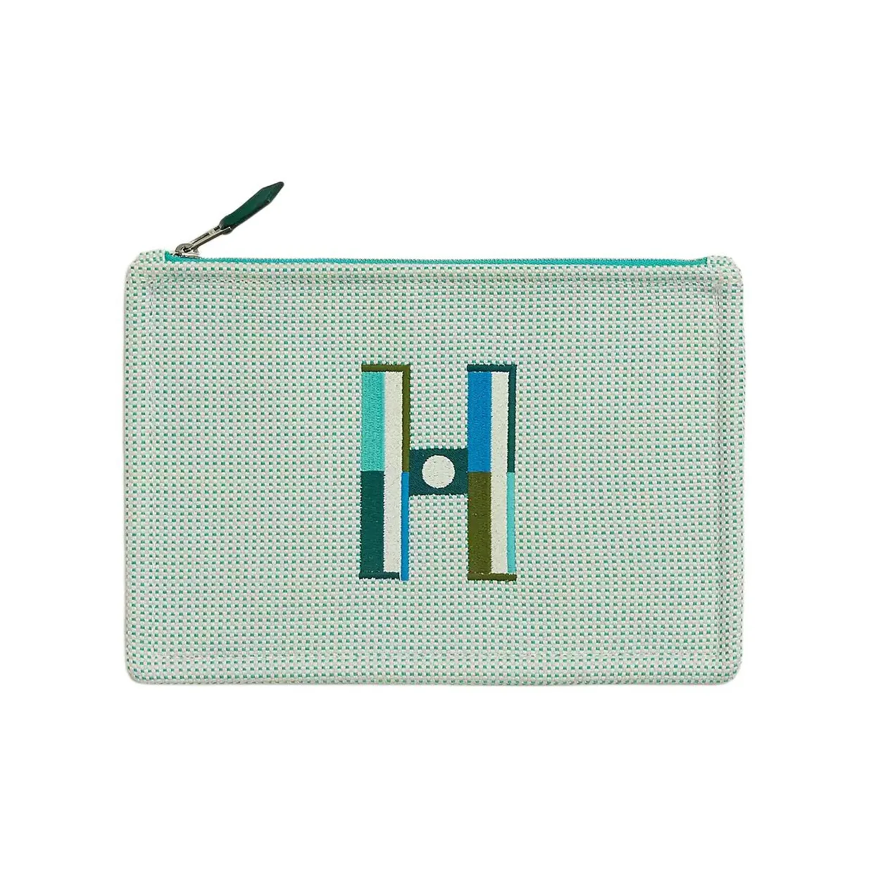 HERMES Clutches Cloud White & Mint Green