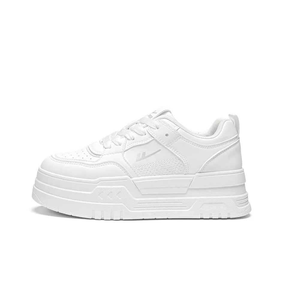 Warrior визуально увеличивает рост устойчивые к истиранию противоскользящие низкие кроссовки для скейтбординга женские белые