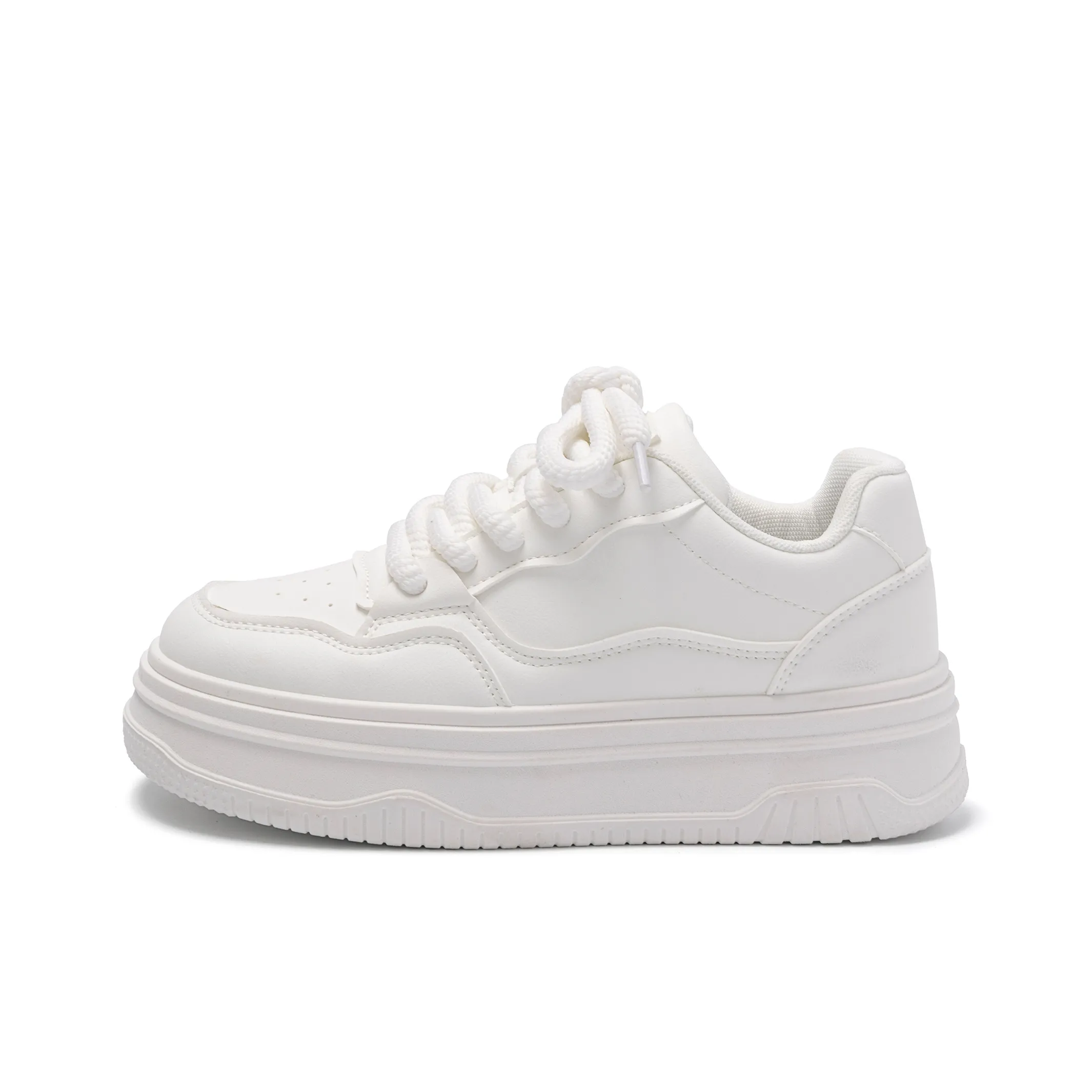 HUANQIU Skateboard Shoes Women's Low Top White